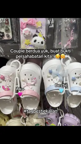 Sandal crocs MINISO sanrio cockk buat couple berdua, kamu cinnamoroll aq my melody ....  🤗🤭☺️ #minisoidgoodthing #couple #bestie #cinnamoroll #sanrio 