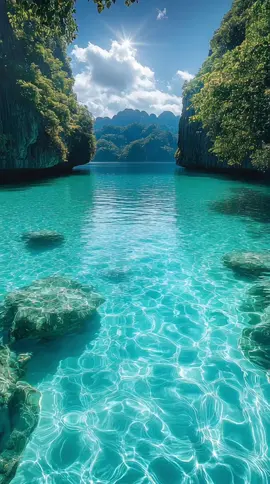 ✨ Paradise found! 🌴 Crystal clear waters, hidden lagoons, and pure serenity. 💦☀️ #DreamEscape #TravelGoals #ParadiseOnEarth #HiddenGem #OceanVibes 