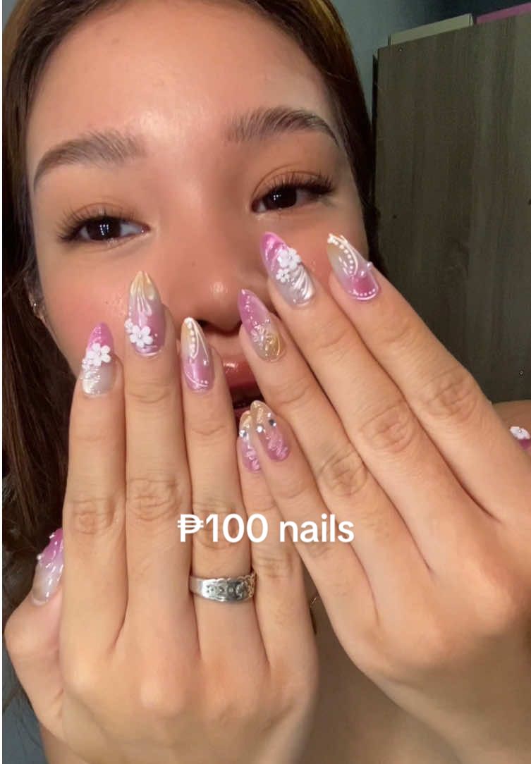 ermmm pretty nails made easyyyyy ✨💗   #nails #nailart #pressonnail 