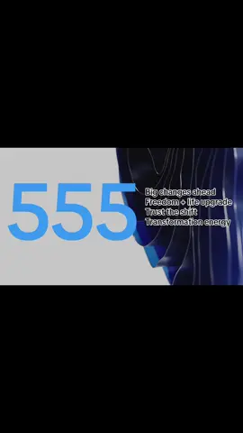 Seeing 555? 🌟 It’s a sign of major change and transformation. The universe is shifting things to move you closer to your purpose. Don’t resist this is growth, freedom, and new opportunities coming your way. Trust the process, because 555 means your old chapter is closing so a bigger one can begin.”#555 #AngelNumbers #SpiritualAwakening #Manifestation #ForYouPage