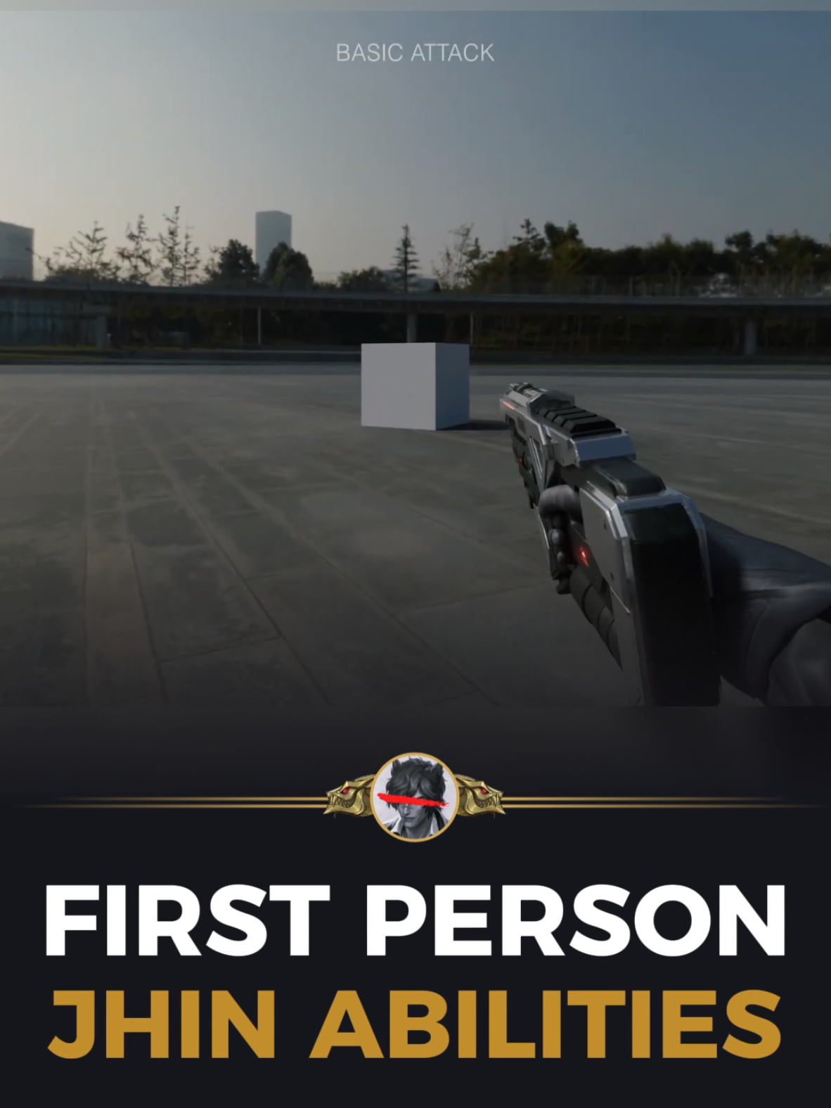 league of legends first person Jhin abilities  #leagueoflegends #fyp 
