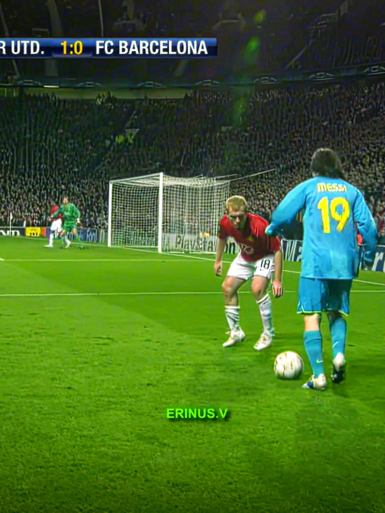 When young Messi set the record for most dribbles in a single UCL Game vs Man Utd   UCL 2007 > #football #Soccer #messi