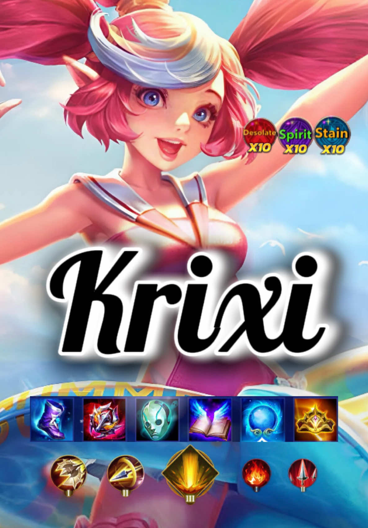 “ฟิตยก krixi”. #rov #krixi #รูนไอเท็มพลังแฝง #ลูกรักgm #rovthailand 