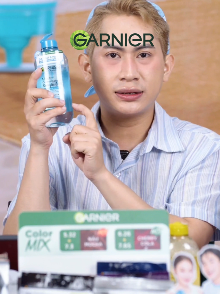 Da dầu, dầu mụn lấy tẩy trang xanh nhen #garnier_vn #garnier #muataitiktokshop #tiktoklive #nuoctaytrang 