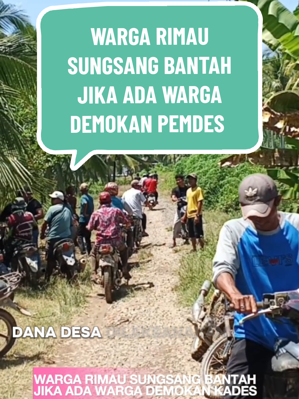 Warga Bantah Jika Ada Dari Warga Rimau Sungsang Demokan Kepala Desa  #rimausungssng #Banyuasin2 #pemerintahdesa #danadesa