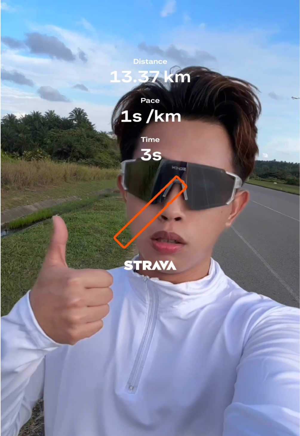 done easy run . pace santai2 😊 #fyp #xyzbca #pelarikalcer #Running #strava 