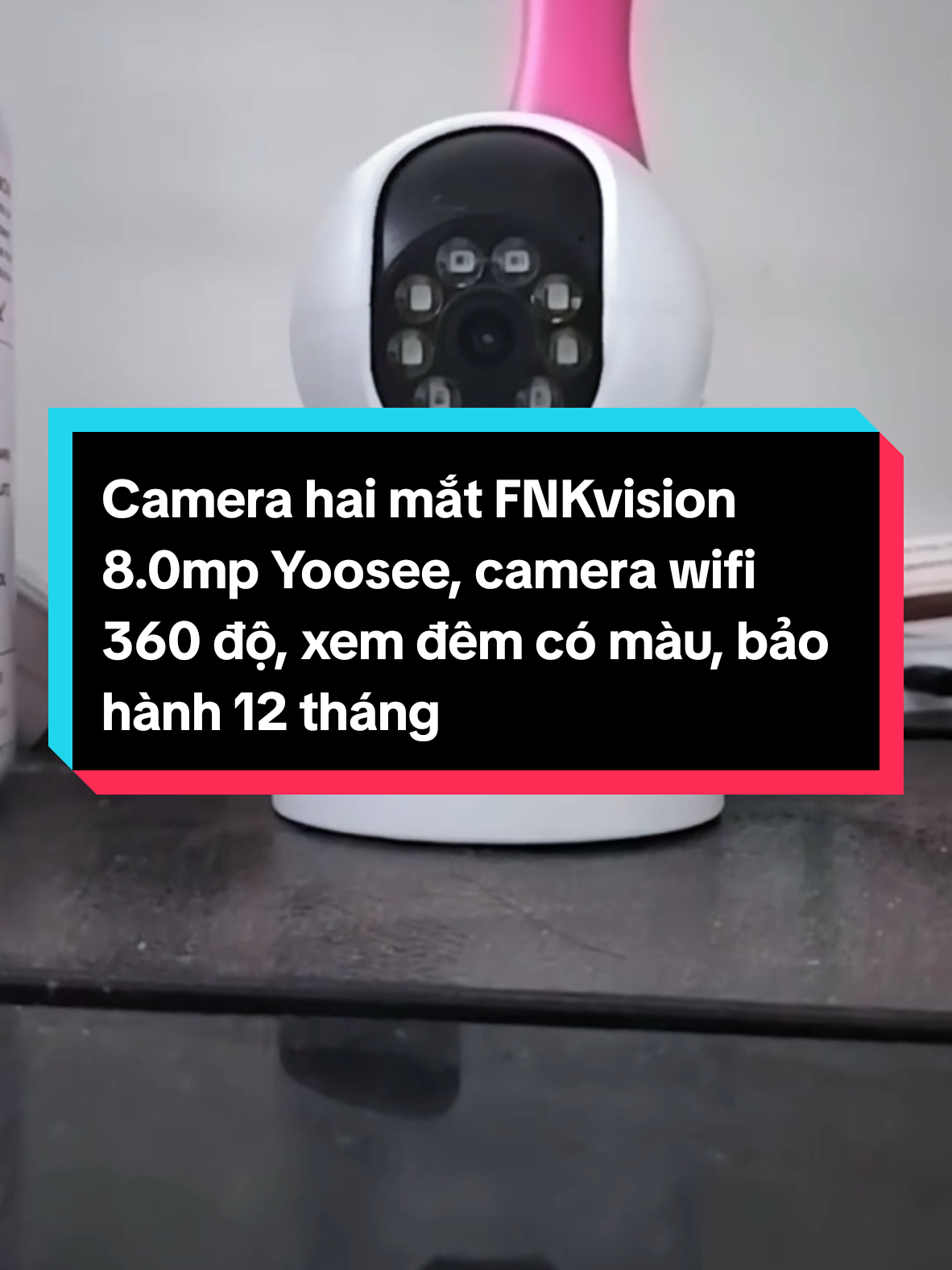 Camera hai mắt FNKvision 8.0mp Yoosee, camera wifi 360 độ, xem đêm có màu, bảo hành 12 tháng#camerawifi #camera 