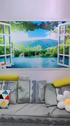 3D three-dimensional false window wallsticker,landscapewalldecoration painting, living room bedroom backgroundwallstickerselfadhesivemural#3Dthreedimensionalselfadhesivewallsticker#backgroundwallmural#homedecorationpainting#Fakewindowlandscapepainting #goodthingsathome 