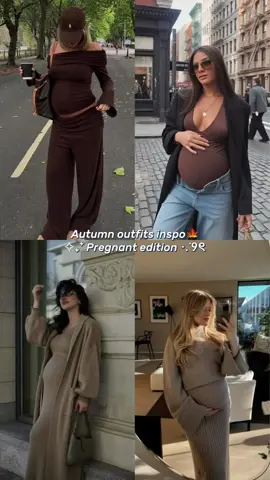 Replying to @riihbabe  Autumn outfits inspo🧶pregnant edition 🤎 #autumnoutfits #autumn #pregnantoutfitideas #styleinspo #fyp 