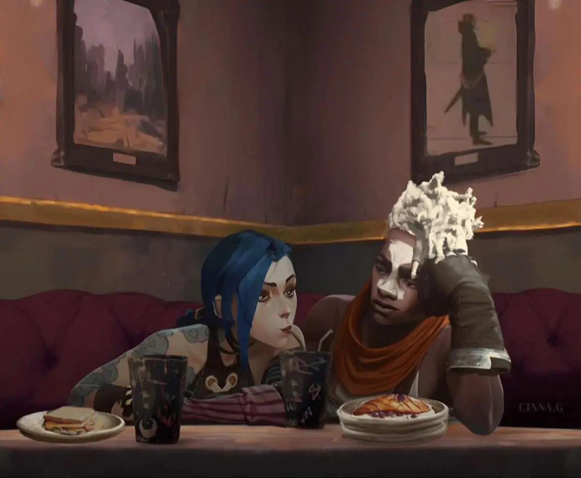 Credit to (_thinkinoutloud) on Reddit #arcane #arcaneleagueoflegends #fyp #jinxarcane #ekkoarcane #timebomb #soulmates #xyzabc #foryoupage #datenight 