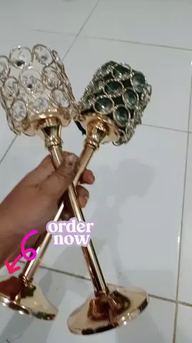 【COD】3PCS Golden Crystal Tea L #holder  #centerpiece  #candleholder  #fyp  #tiktokviral 