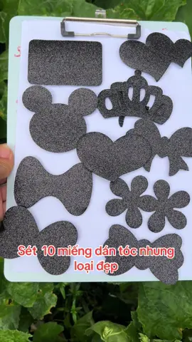 Sets 10 miếng dán tóc nhưng#kep #kẹptoc #xuhuongtiktok #xuhuongtiktok 