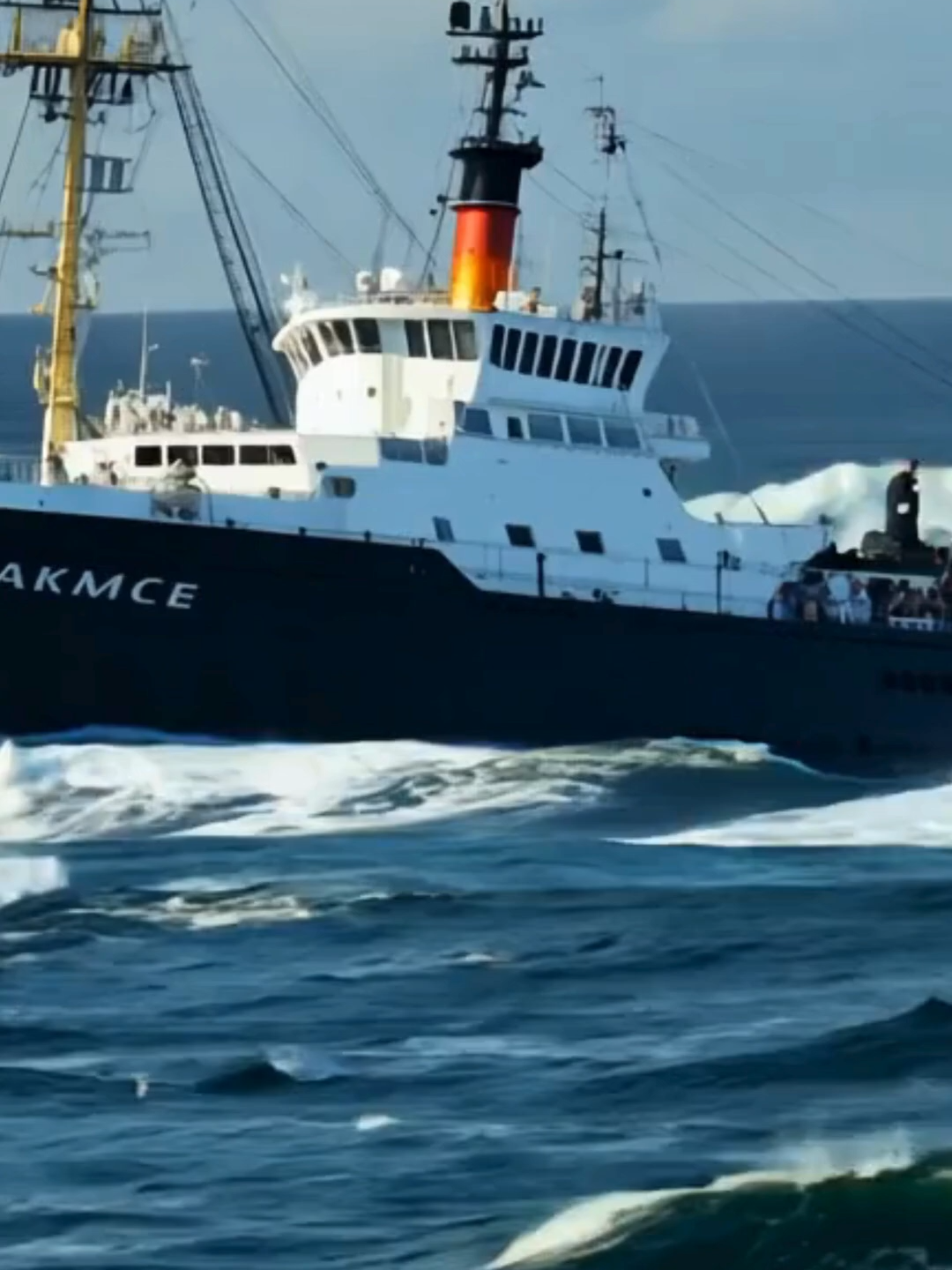 Did This Massive Wave Sink the Ship_ #scaryocean #oceanship #ocean