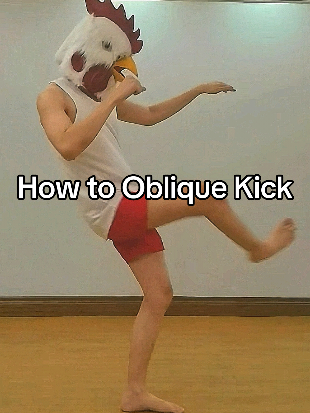 How to Oblique Kick 🐔🦵  #howtofight #viralhit #karate #mma #fyp 