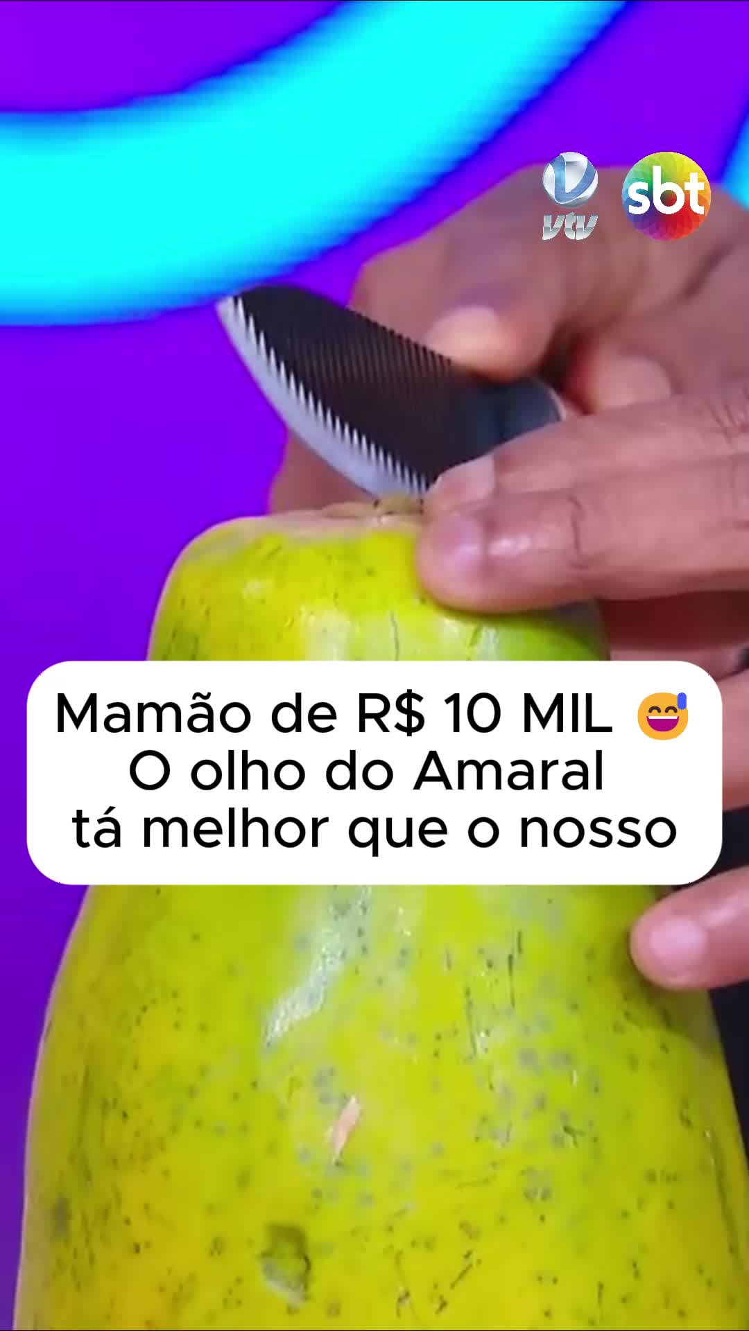 E a mãe da Virgínia ainda disse que as sementes não pesavam 😲 Amaral foi cirúrgico!