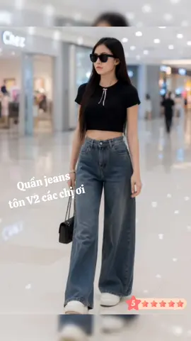 Quần Jean Nữ Dáng Suông #muataitiktokshop #phoidoxinh #tiktokshop #outfit @Shop của Ngọc2kii 👚👛👚 
