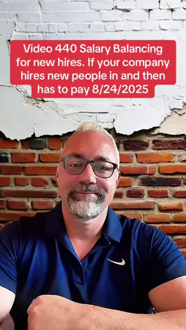 Video 440 Salary Balancing for new hires. If your company hires new people in and then has to pay th 