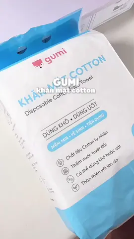 Khăn mặt khô cotton Gumi #khanmatkho #khangumi #gumi 