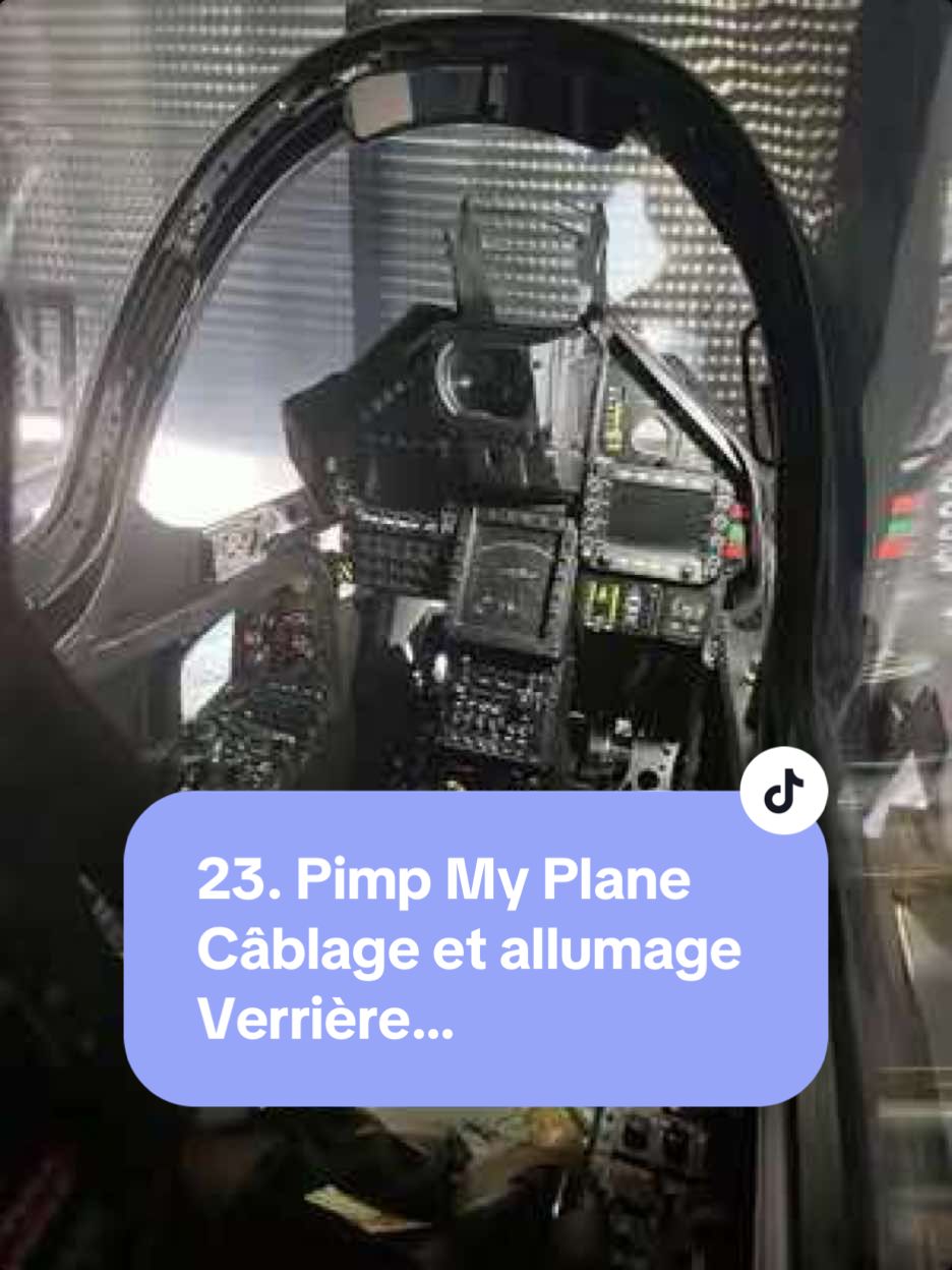 23. PIMP MY PLANE Avancée de mon simulateur Je restaure une ancienne cellule d’avion, de chasse de l’armée, je la modifie totalement pour en faire un MIRAGE 2000. Toutes les fonctions seront représentées pour être utilisables sur n’importe quel simulateur de vol  Merci encore à JACEK pour son aide pour la reconstitution intérieure Voir son site pour les panels et autres: Www.flight-simulators.eu #aviation #mirage2000 #simulateur #renovation ##armeefrancaise