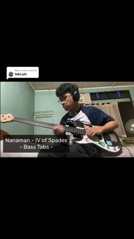 Replying to @seka tabs for Nanaman - IV of Spades (@IV OF SPADES @zild @Blaster Silonga @Unique Salonga) . #bass  #fyp  #foryou  #tab #ivofspades 