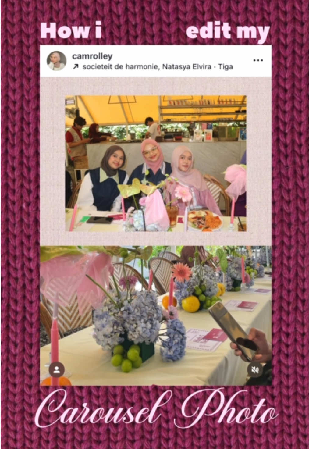 the ✨EASIEST✨ way to edit carousel photos on ig🩷👀 ada yang udah cobainn? hihi💬