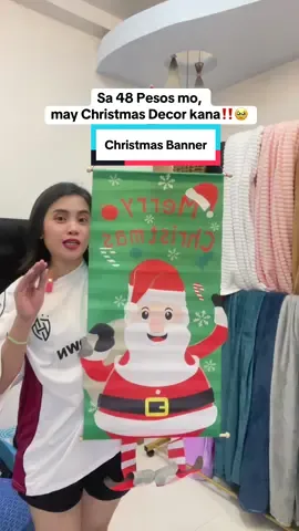 Di kana dadayo sa malayo  para sa murang Christmas Decor 🥹 #christmasbanner #christmasdecorations #christmas #santaclaus #fyp 