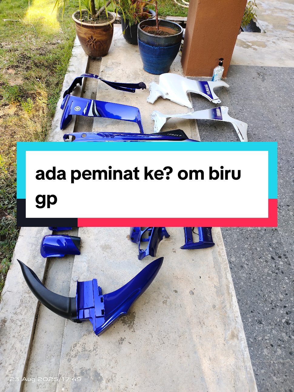 sila baca  ‼️coverset original motor  ‼️125zr orimoto biru gp  ‼️clip smua cun ‼️miniman calar  ‼️untuk di jual  area kuala terengganu ‼️siap polish siap coating untuk detail boleh pm... #125birugp  #gpedition  #125zr_loverz  #125members_offical  #125zrmalaysia