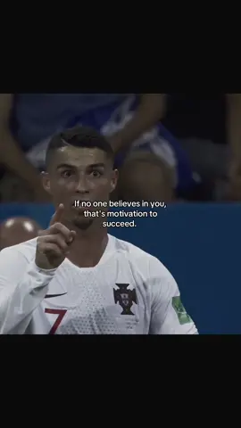 If no one believes in you, that's motivation to succeed.#motivation #viral #goviral #fyp #footballmotivation 