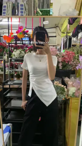 Ganda ng fit ng top na toh #top #topsforwomen #fittedtop #outfit #whitetop 