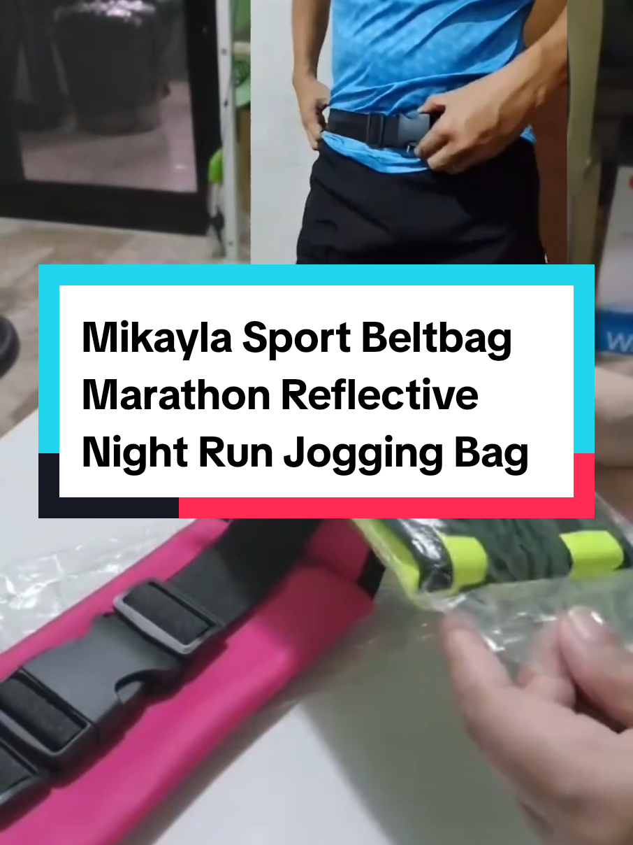 Mikayla Sport Beltbag Marathon Reflective Night Run Jogging Bag #runningbeltbag #beltbag #joggingbeltbag #Running #runningbelt