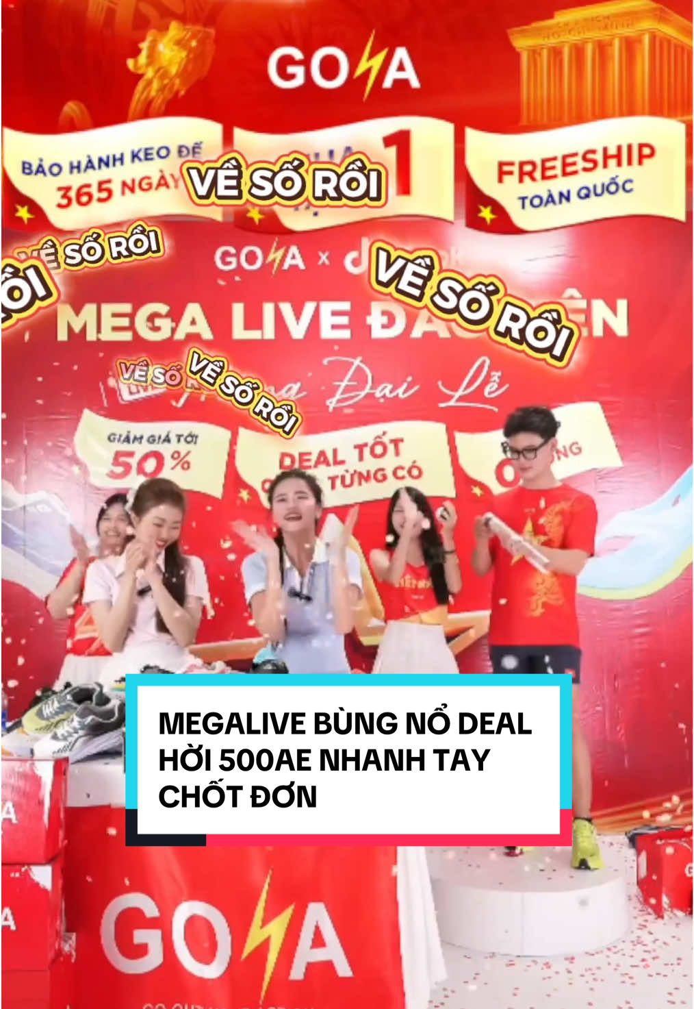 PHIÊN #megalive CỦA #goyavietnam ĐANG VỠ TRẬN VÌ CƠN MƯA DEAL HỜI VÀ THIẾT LẬP CON SỐ KỈ LỤC TRÊN LIVE😱 🔥 HÀNG NGHÌN ĐƠN HÀNG BAY TRONG VÀI GIÂY – KHÁCH CHƯA KỊP CLICK ĐÃ HẾT SẠCH! ⚡ KHÔNG KHÍ NÓNG HƠN BAO GIỜ HẾT – AI CŨNG ĐANG SĂN DEAL SỐT SẮNG! 💥 NHỮNG MÀN “ĐUA TAY” TỐC ĐỘ CHỚP NHOÁNG ĐANG QUYẾT ĐỊNH AI SẼ LÀ NGƯỜI ÔM TRỌN DEAL VÀNG HÔM NAY!  #goyavietnam #giaychaybogoya #salecuoithang 