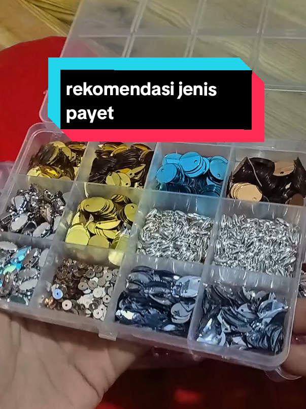 rekomendasi jenis jenis Payet untuk baju #payetmutiara #payetcangkang #payet #fyp #inspirasipayet 
