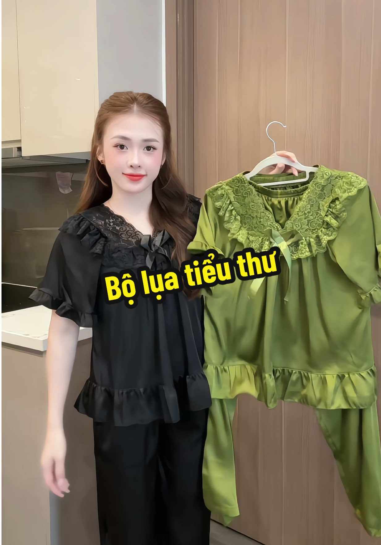 Bộ lụa tiểu thư phiên bản mùa thu ne ce ơi 😍