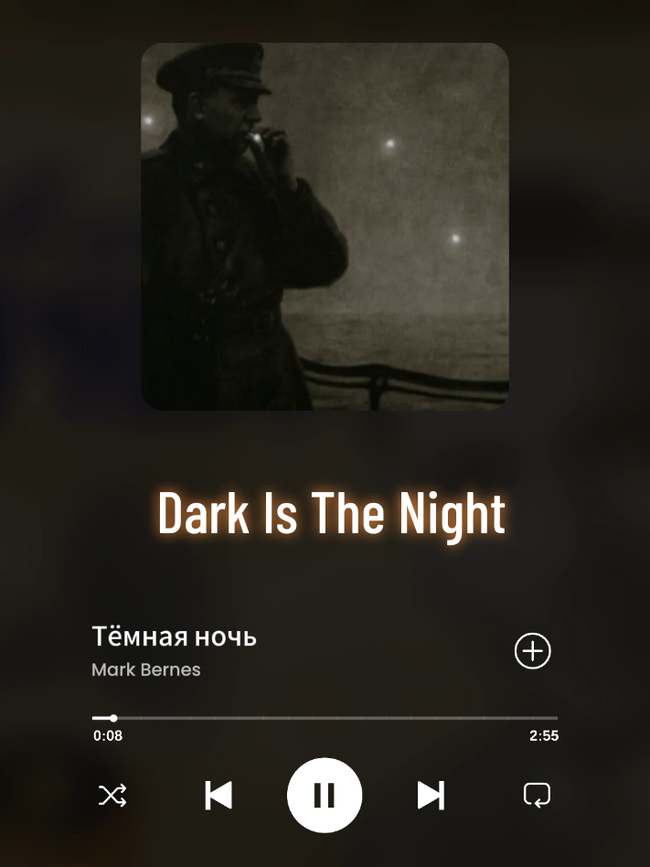 Dark Is The Night by Mark Bernes #тёмнаяночь #darkisthenight #russian #ww2 #sovietunion 