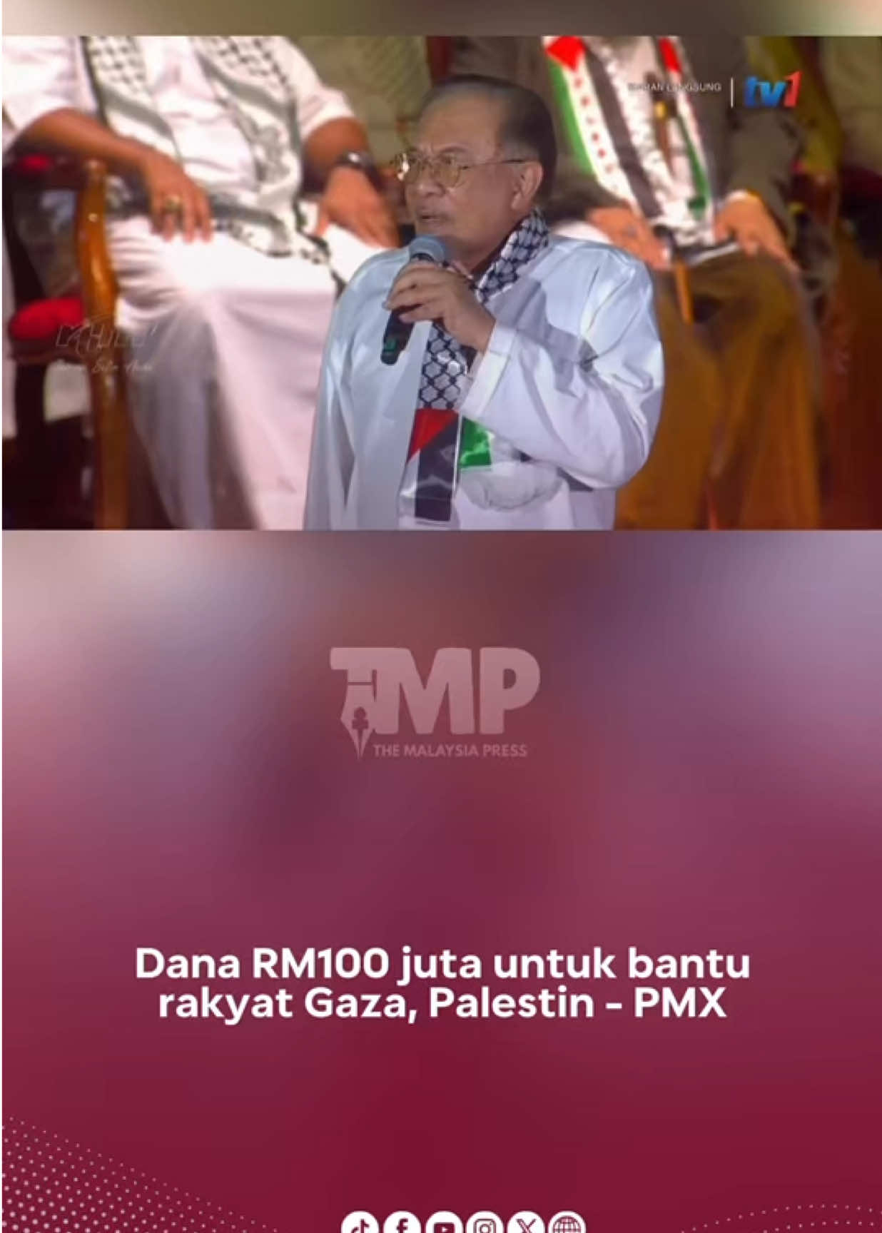 Dana RM100 juta untuk bantu rakyat Gaza, Palestin - PMX 