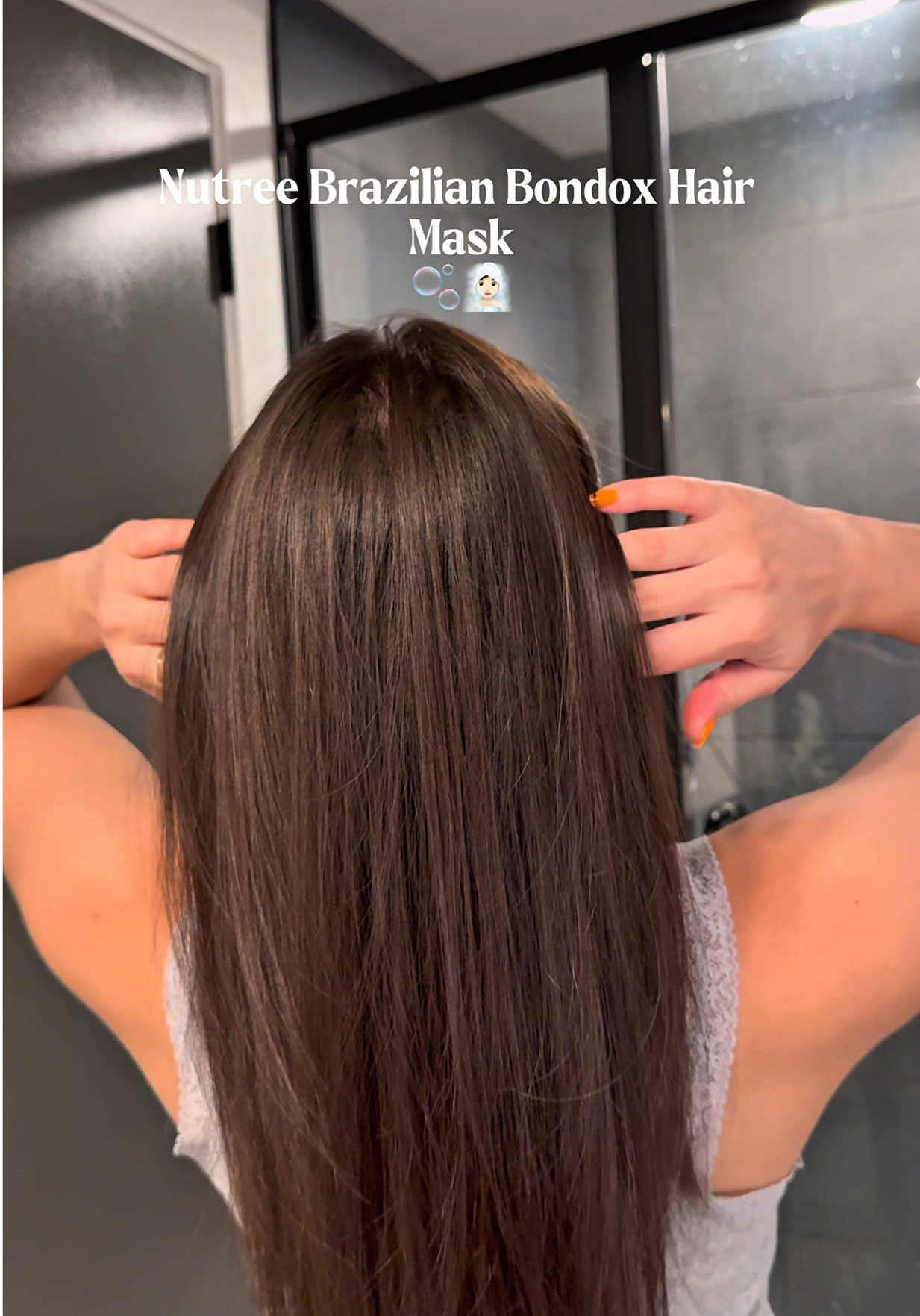 The secret to fixing my damaged hair at home 🫶🏻 @Nutreecosmetics #nutree #hairbotox #hairtransformation #hairtok #healthyhairtips 