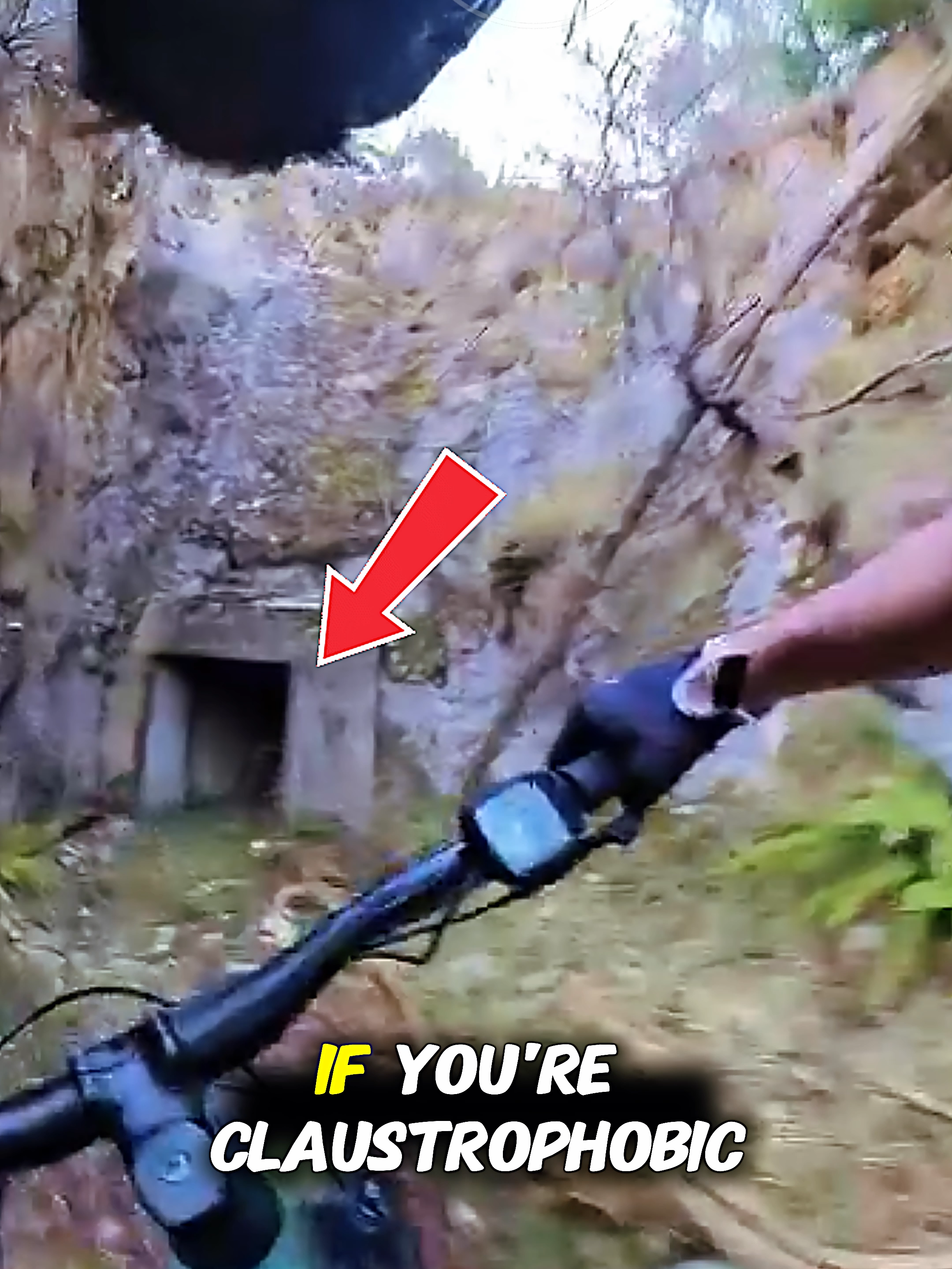 Cycling Through a WWII Secret Tunnel 🚴🇮🇹 | @wolftrails_mountainbike_italy  #Cycling #Italy #WWIIHistory #HiddenTunnel #BikeLife #HistoricPlaces #AdventureCycling #CyclingShorts #TravelShorts #Shorts
