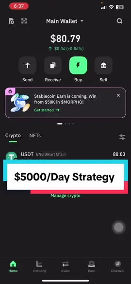 This video describes the arbitrage opportunity that exists between the Toko token (TKO/USDT) pair on the Toko website (https://tokotoken.org) and the trustwallet platform. Arbitrage is that difference in price that exists for the same commodity across two different marketplaces. And in this video, the marketplaces described are trust wallet exchange platform and the toko website. Toko Token (TKO) is bought from the toko website (https://tokotoken.org) using Trust Wallet App and then resold on trust wallet for a decent amount of profit. The process can be repeated indefinitely as long as the price difference exist. Toko website: www.tokotoken.org Download Trust Wallet: https://trustwallet.com #crypto #arbitrage #ethereum #uniswap #defi        