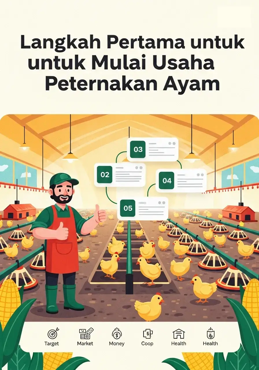 Tenang, semua bisa dipelajari step by step! Mulai dari riset pasar, menyiapkan modal, bikin kandang, pilih bibit unggul, sampai manajemen keuangan. 💡 Kuncinya: mulai kecil dulu, rawat dengan konsisten, dan pelan-pelan kembangkan usaha. Kalau dasarnya kuat, ternak ayam bisa jadi ladang cuan yang stabil! 💰 👉 Swipe carouselnya sekarang & pelajari langkah pertamanya. #PeternakanAyam #AyamKampung #AyamBroiler #AyamPetelur #UsahaAyam 