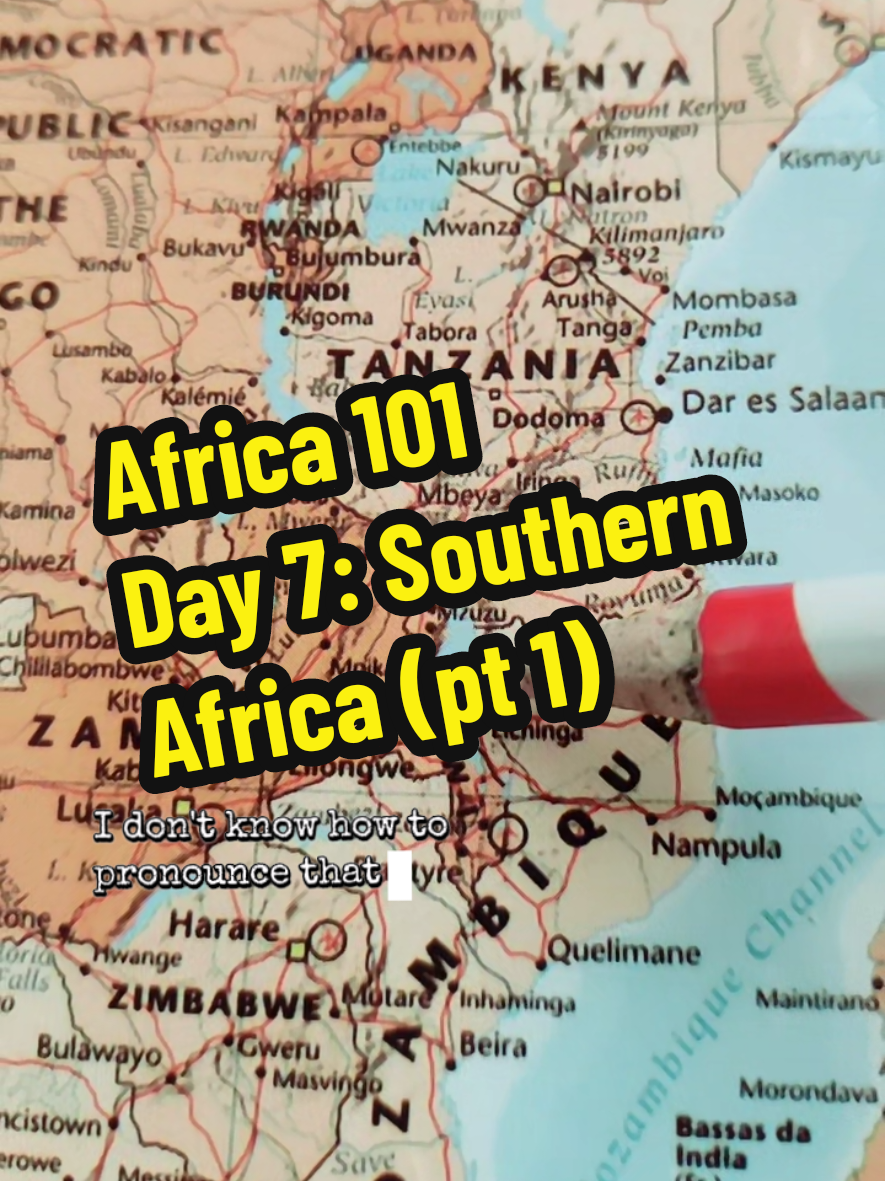 Day 7: Southern Africa (pt 1) #Africa101 #geography  #HistoryTime 