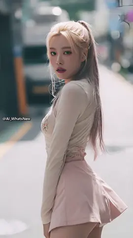 시선은 아래, 매력은 위로. 💫 Eyes down, style soaring. 🌸✈️ 伏し目がちでも、オーラは全開。✨ #SoftChic #StreetStyle #フェミニンスタイル #都会の輝き