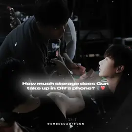 Gun probably takes up the most space in Off’s phone and in his heart =))) #ออฟกัน #OffGun #embecuaoffgun #GunAtthaphan #Offjumpol  
