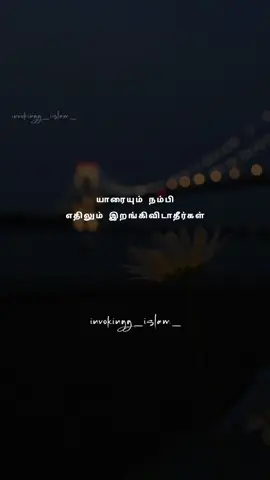 யாரையும் நம்பி எதிலும் இறங்கிவிடாதீர்கள்..!! 💯✨#fyp #foryou 