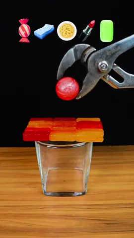 1000°C Red Hot Ball Vs Candies, Spaghetti, sponge 🍬🧽 😱 #satisfying #asmr #experiment