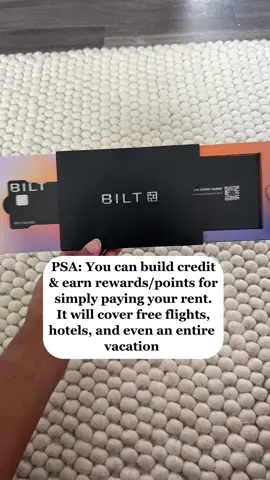 Why not build your credit and get rewards for something you’re already doing?? Start managing your money and being financially responsible early🫵🏾 #bilt #creditcard #rent #collegetok #apartment 