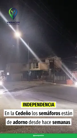 🚦⚠️ ¡Alerta en Independencia!   Desde hace semanas, los semáforos en la intersección de la Av. Cedeño con el Callejón Cascabel están fuera de servicio… y la poca iluminación del área lo hace aún más peligroso 😟 🕶️ Peatones cruzan a oscuras.   🚗 Conductores sin señales claras.   📍 Una zona crítica que necesita atención urgente. 📢 La comunidad exige soluciones. ¿Y tú, has pasado por ahí? ¿Qué opinas? 👀 Etiqueta a las autoridades   💬 Deja tu comentario   📲 Comparte para que se escuche más fuerte Independencia #Yaracuy #SeguridadVial #DenunciaCiudadana #AlumbradoPúblico #SemáforosFuera   