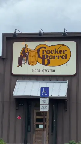 Menu changed, food was ok. Biscuits always fire. The crackerless barrel. #crackerbarrel #crackerlessbarrel 