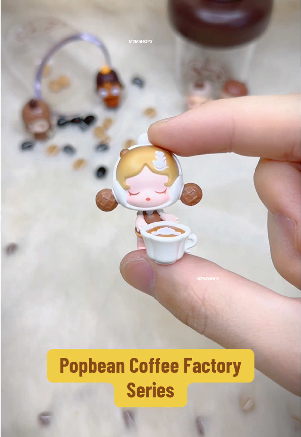 Popbean Coffee Factory Series ☕️ น้องๆน่ารักมาก เจอกันในไลฟ์นะครับ #popbean #coffee #popbeancoffee #popmart #m2mshops 