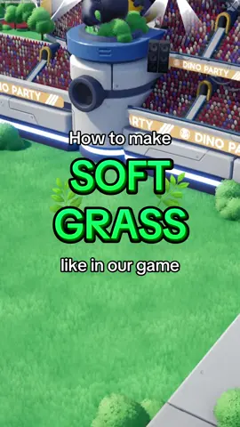 If you haven‘t used the parallax node yet - do it, it‘s amazing! ✨ This is how we do grass in our game Dino Party! 🥳🦖. Feel free to wishlist it on Steam to get notified when the free demo comes out, it would help us a ton, each wishlist helps to get recognised by the algorithm ❤️ #devlog #shaders #indiedev #gamedev #indiegame 
