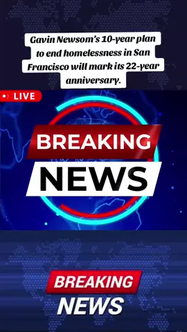 Gavin Newsom’s 10-year plan to end homelessness in San Francisco will mark its 22-year anniversary. #breakingnews #america #ukrain #missilesrtrike 